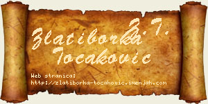 Zlatiborka Točaković vizit kartica